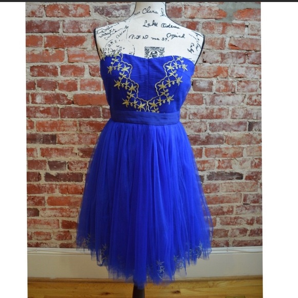 ASOS Fairytale Embroidered Cocktail Formal Dress M - Picture 1 of 8